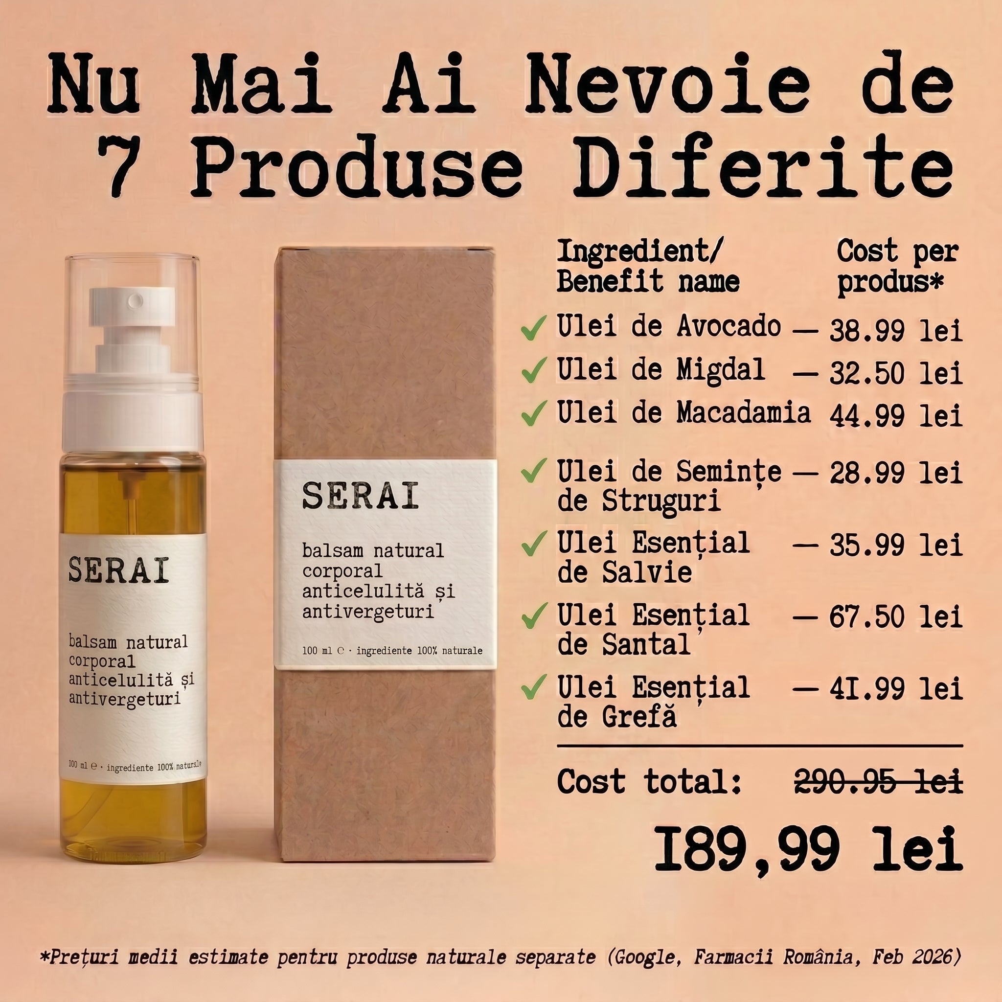 Balsam Natural Anticelulită & Antivergeturi