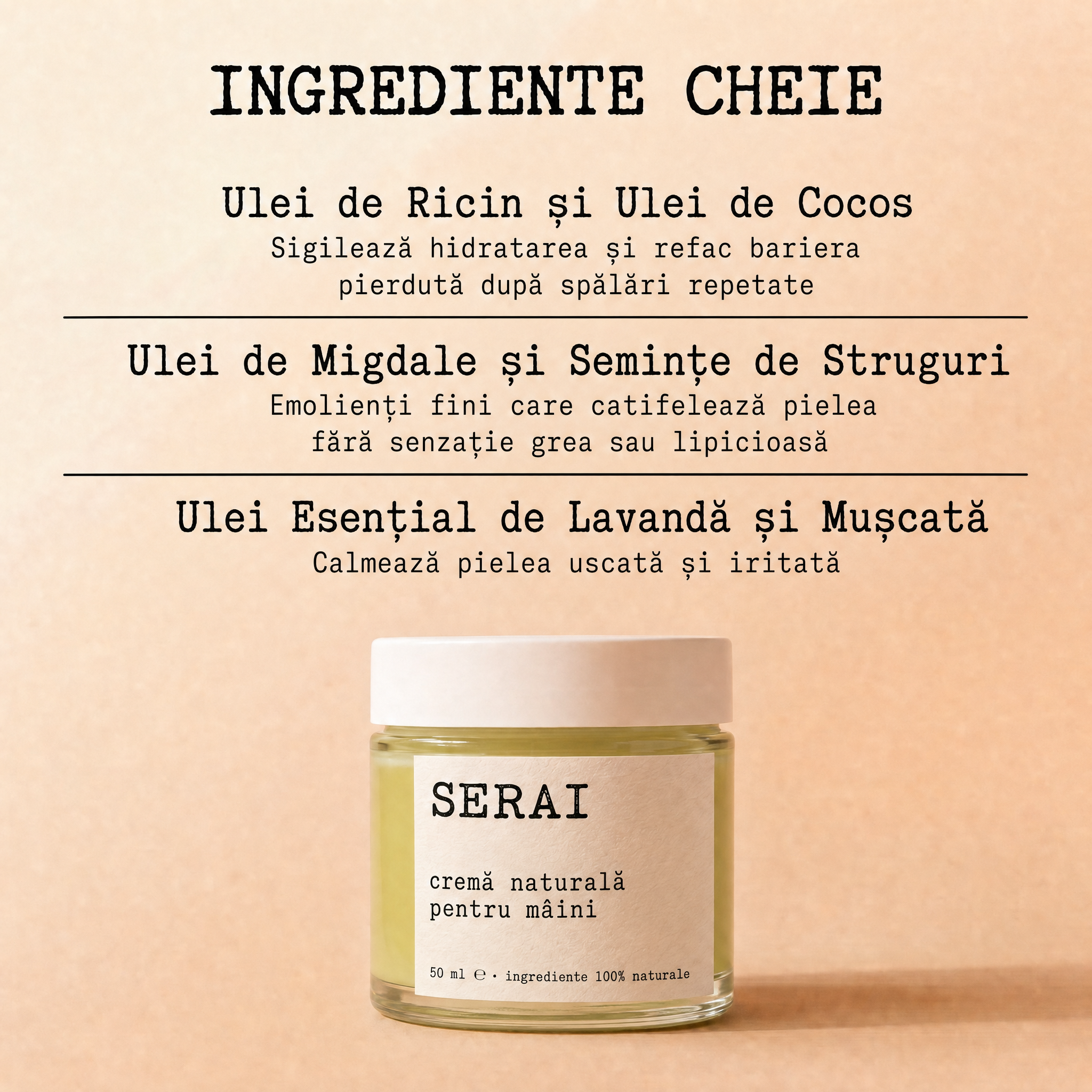 Crema Naturală pentru Maini
