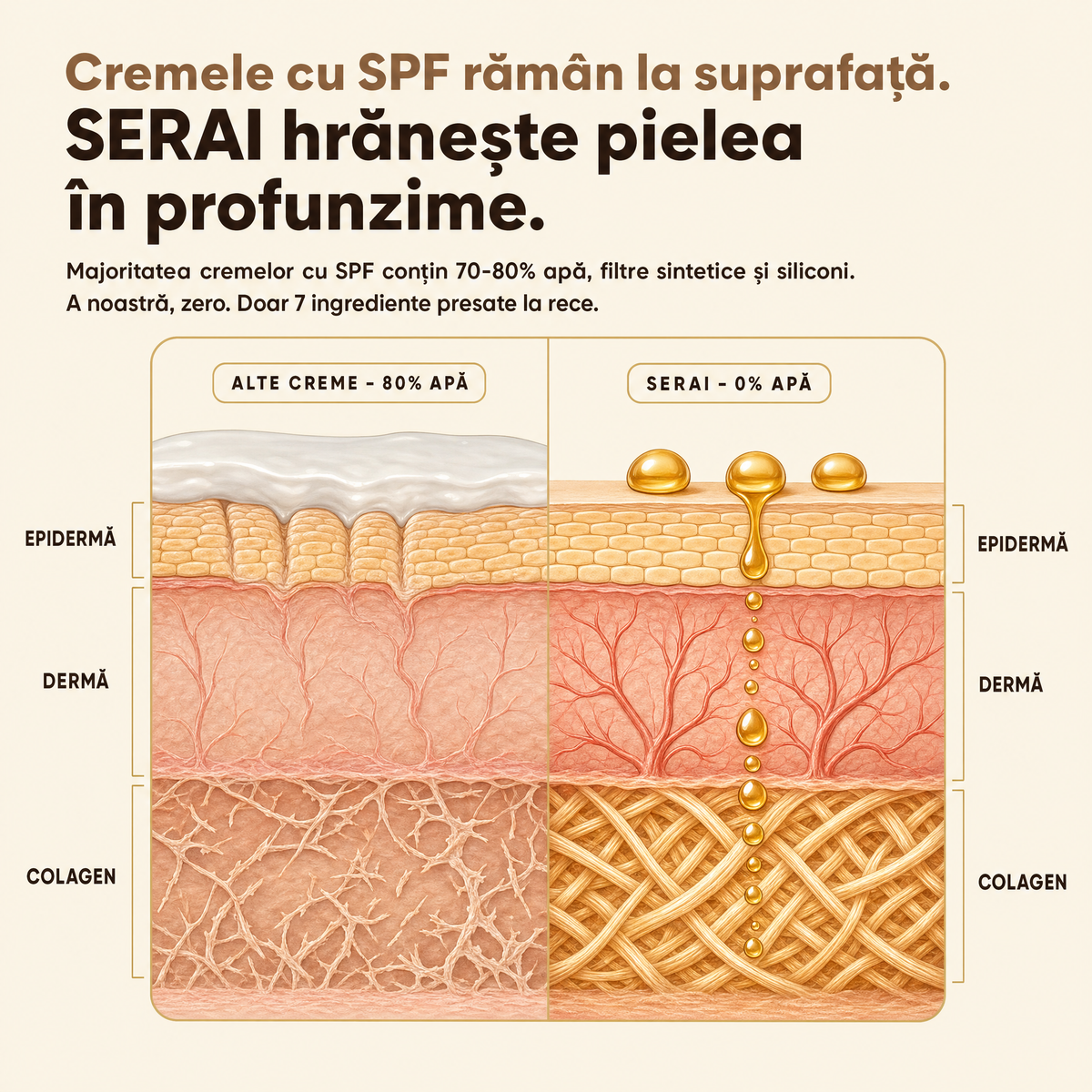 Cremă Naturală de Zi cu Protecție Solară