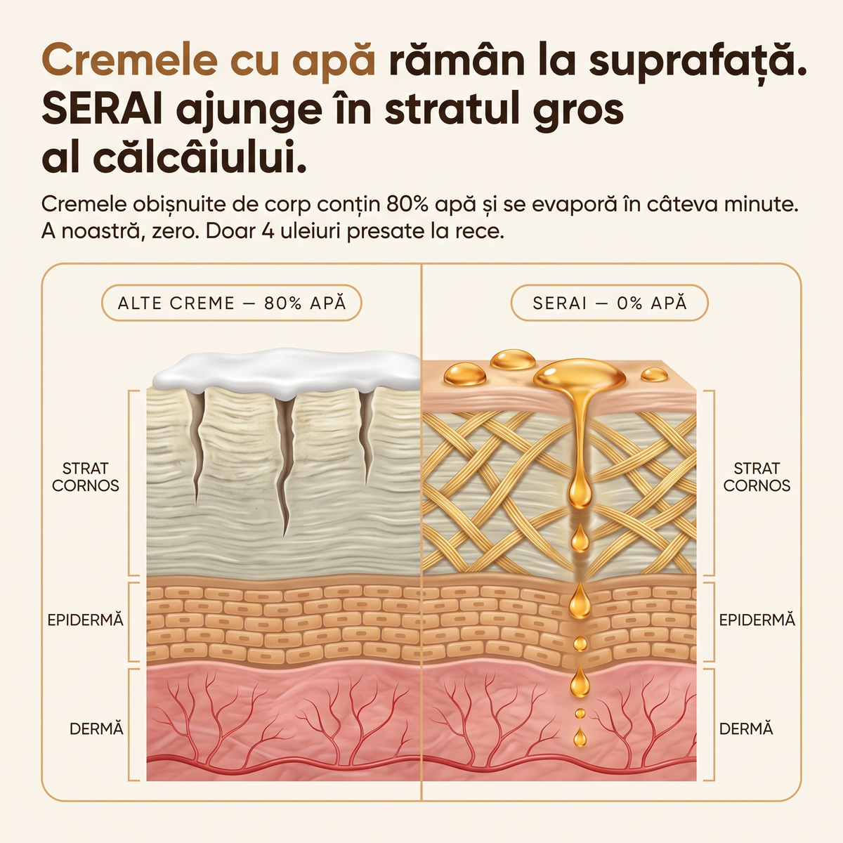 Cremă Naturală Picioare & Călcâie