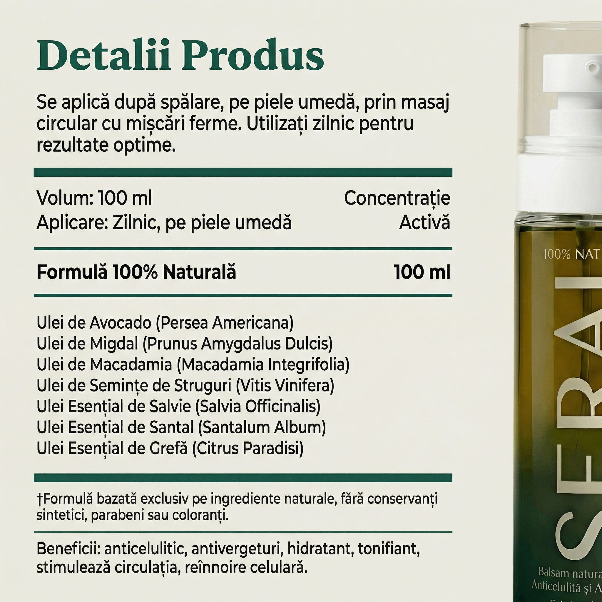 Balsam Natural Corporal Anticelulită & Antivergeturi
