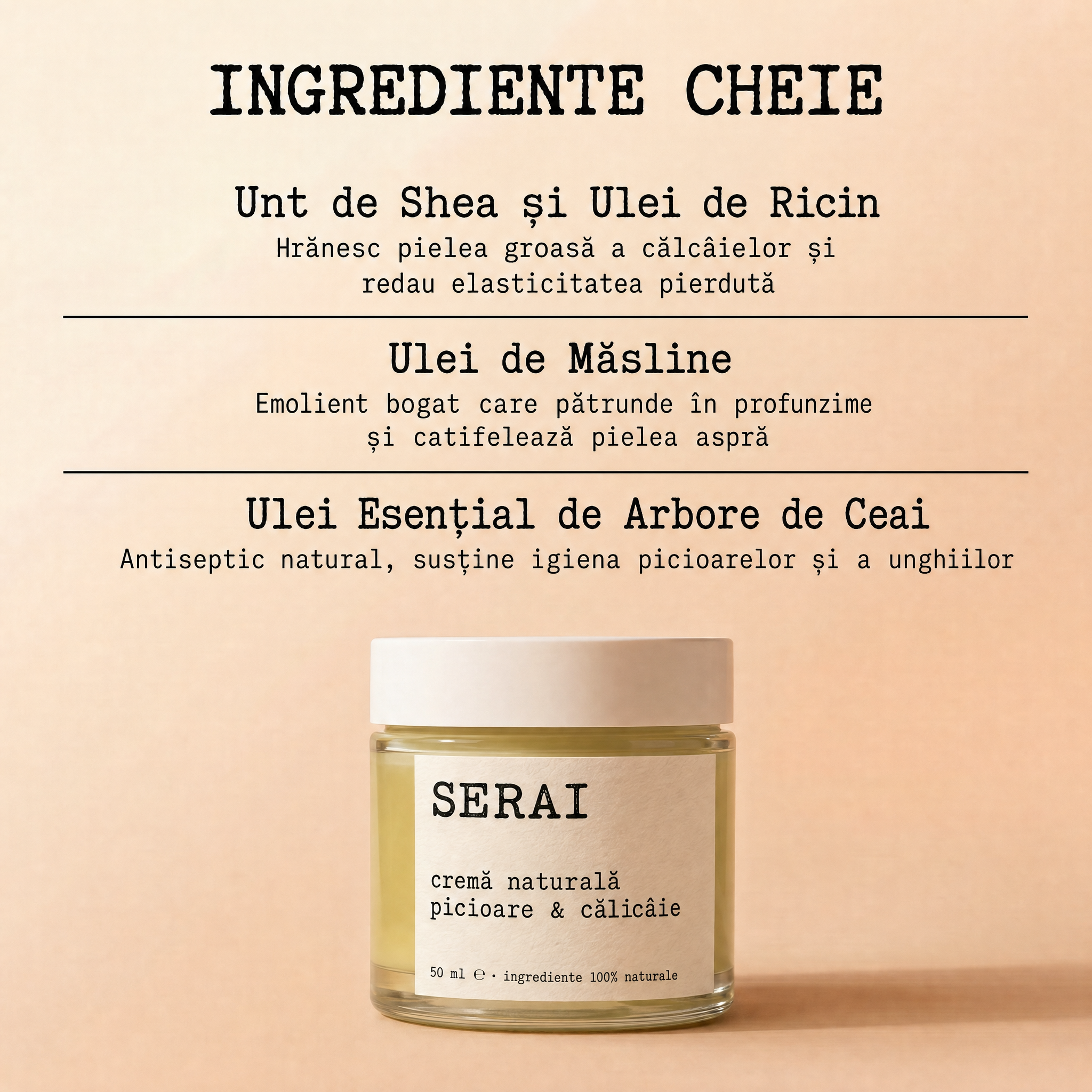 Cremă Naturală Picioare & Călcâie