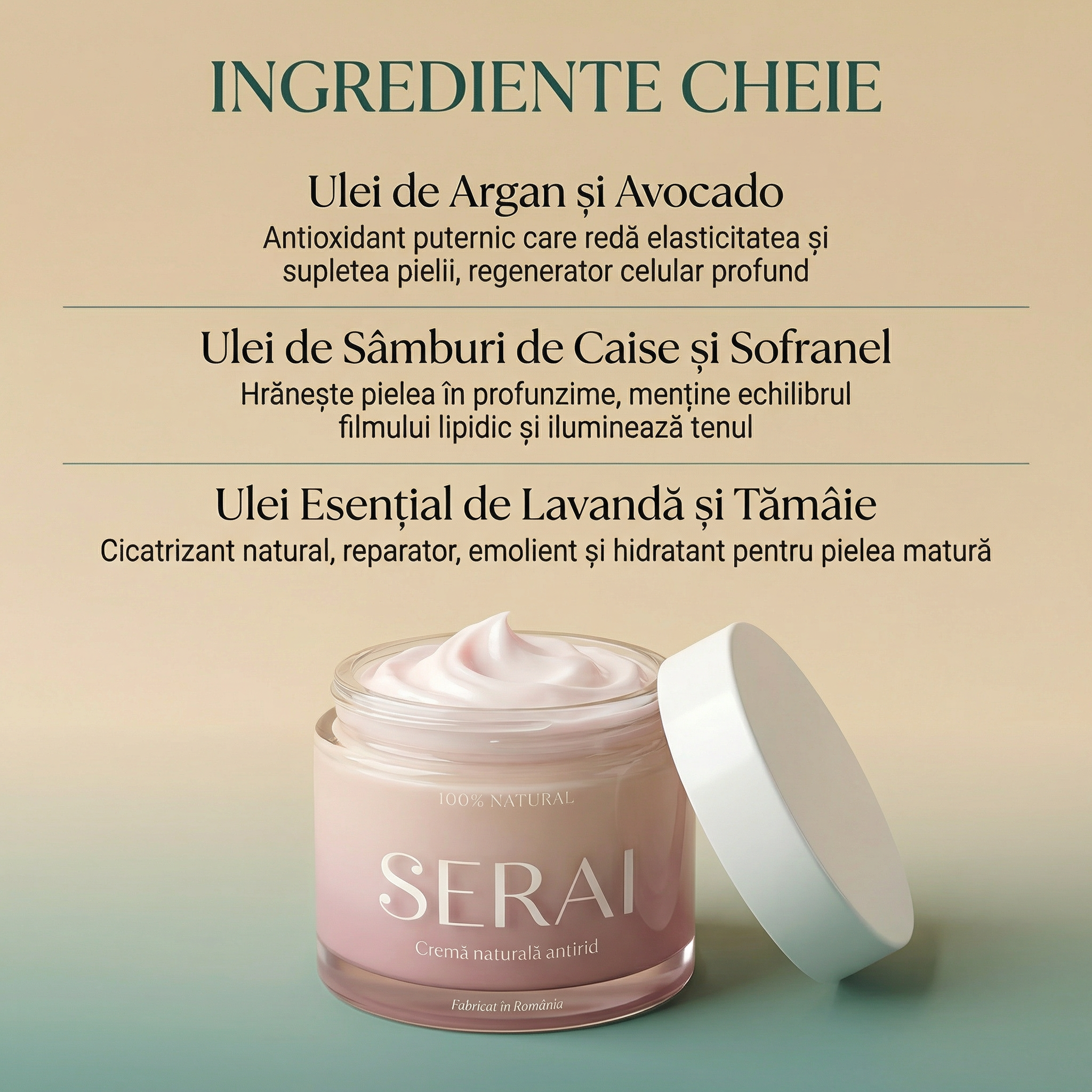 Cremă Naturală Antirid