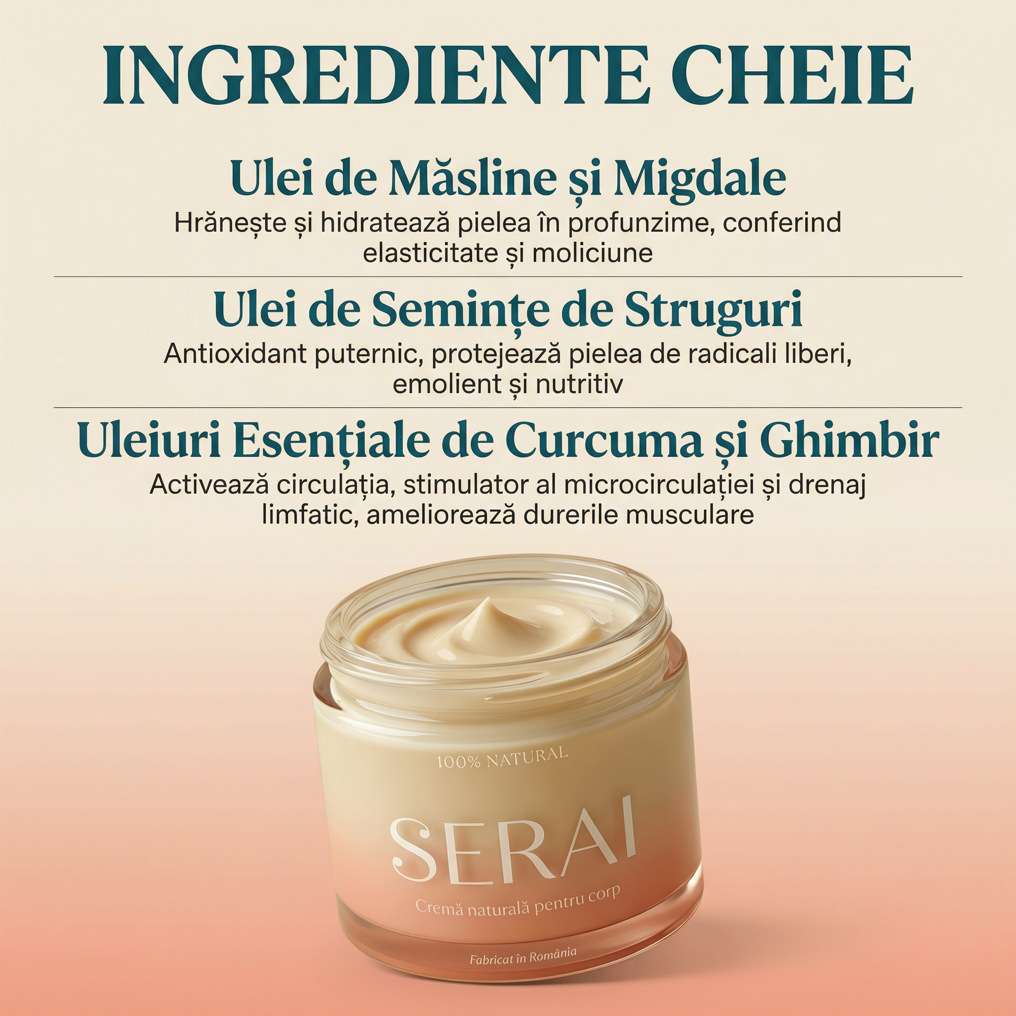 Cremă Naturală pentru Corp