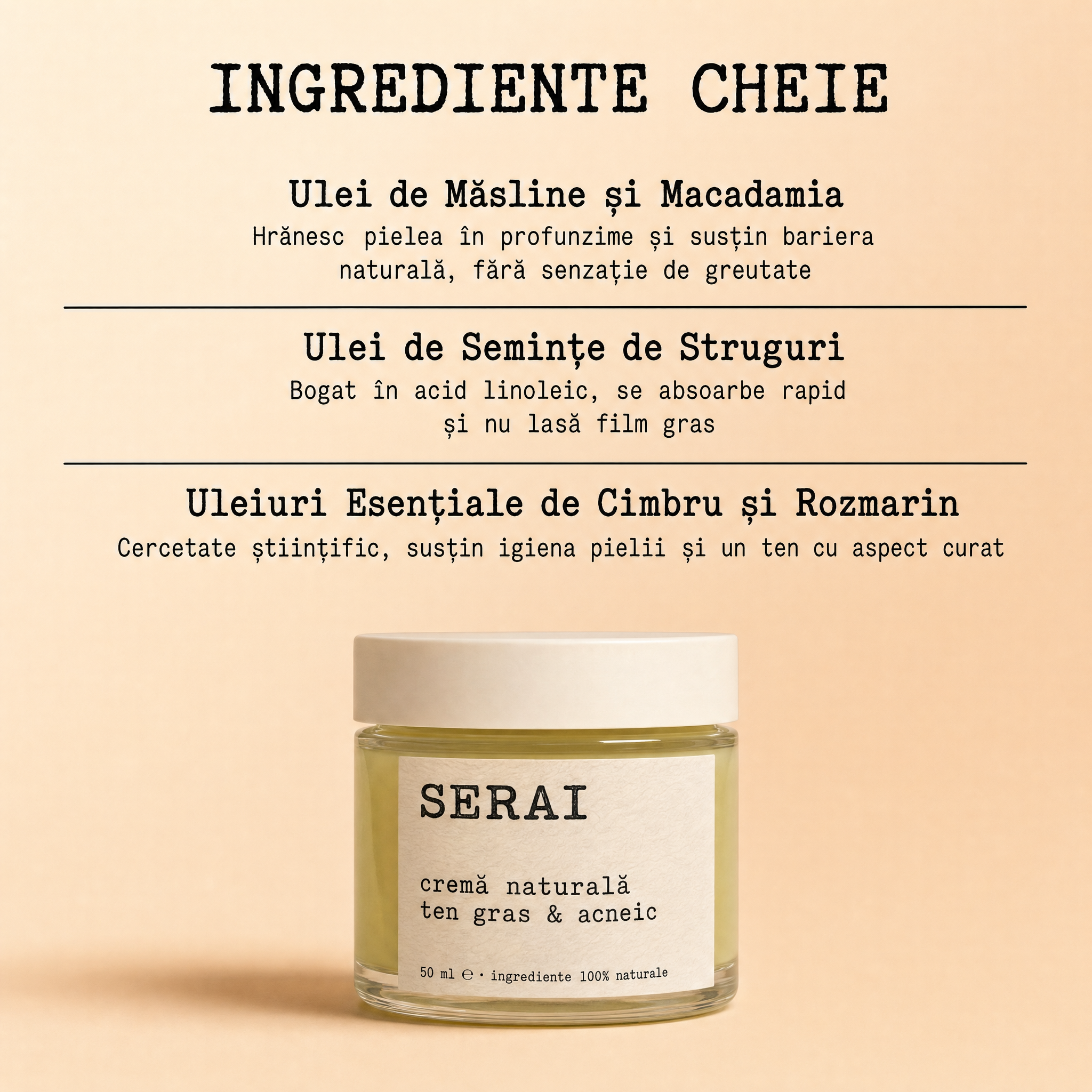 Crema Naturala Ten Gras & Acneic